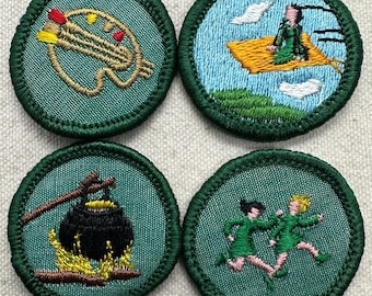 Vintage 1963-1974 Girl Scout Badges: RETIRED Junior Proficiency - Cheesecloth Backing – GSUSA - Sold Separately