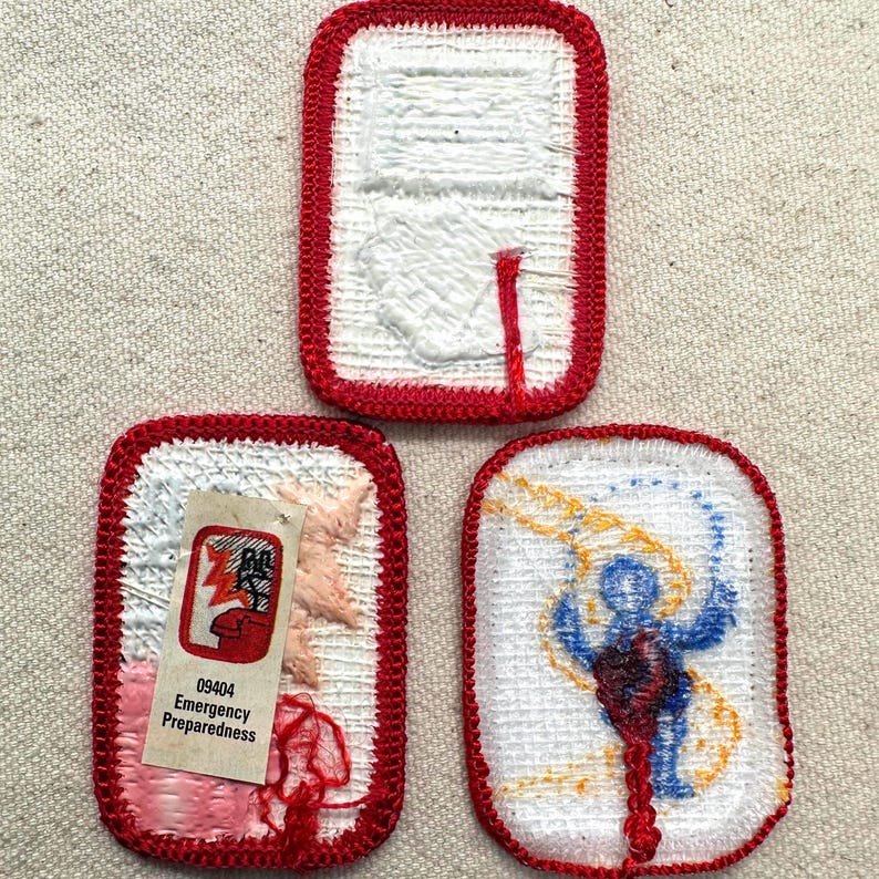 Vintage 1980-1996 Girl Scout Retired Interest Project Patches – Cadette/Senior – Worlds of Well-being (Red Border) - Sold separately bild 3