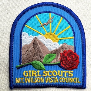 Vintage Girl Scout Council Patch: GS Mt Wilson Vista Council (obsolete) - California