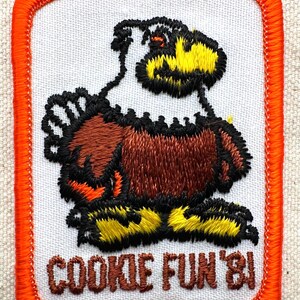 Vintage 1980-1981 Girl Scout Cookie Sale Patches – Totem Council (Washington State) - Sold separately 1981 Cookie Fun