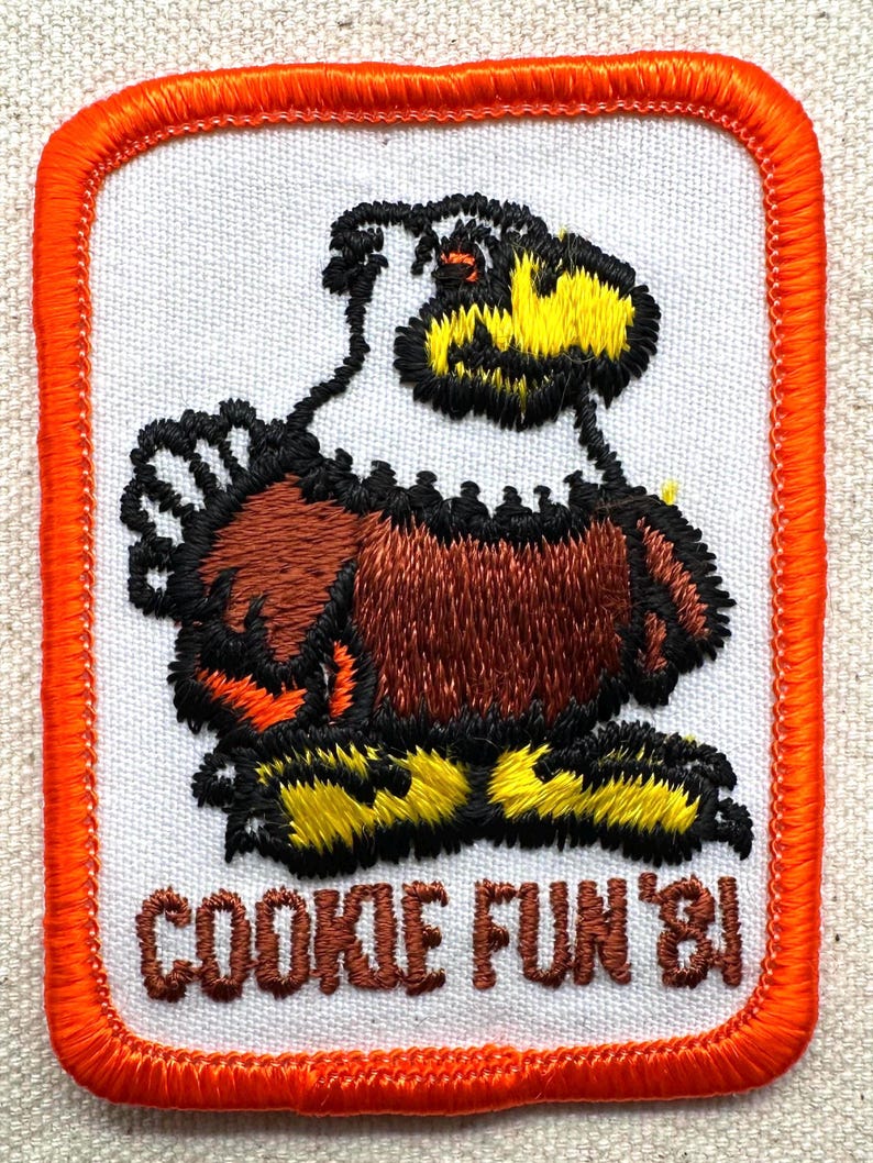 Vintage 1980-1981 Girl Scout Cookie Sale Patches – Totem Council (Washington State) - Sold separately 1981 Cookie Fun