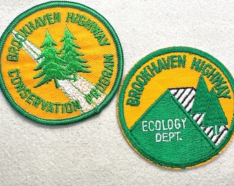 Vintage 1980s Environmental Patches: Brookhaven Highway (New York) - Sold separately