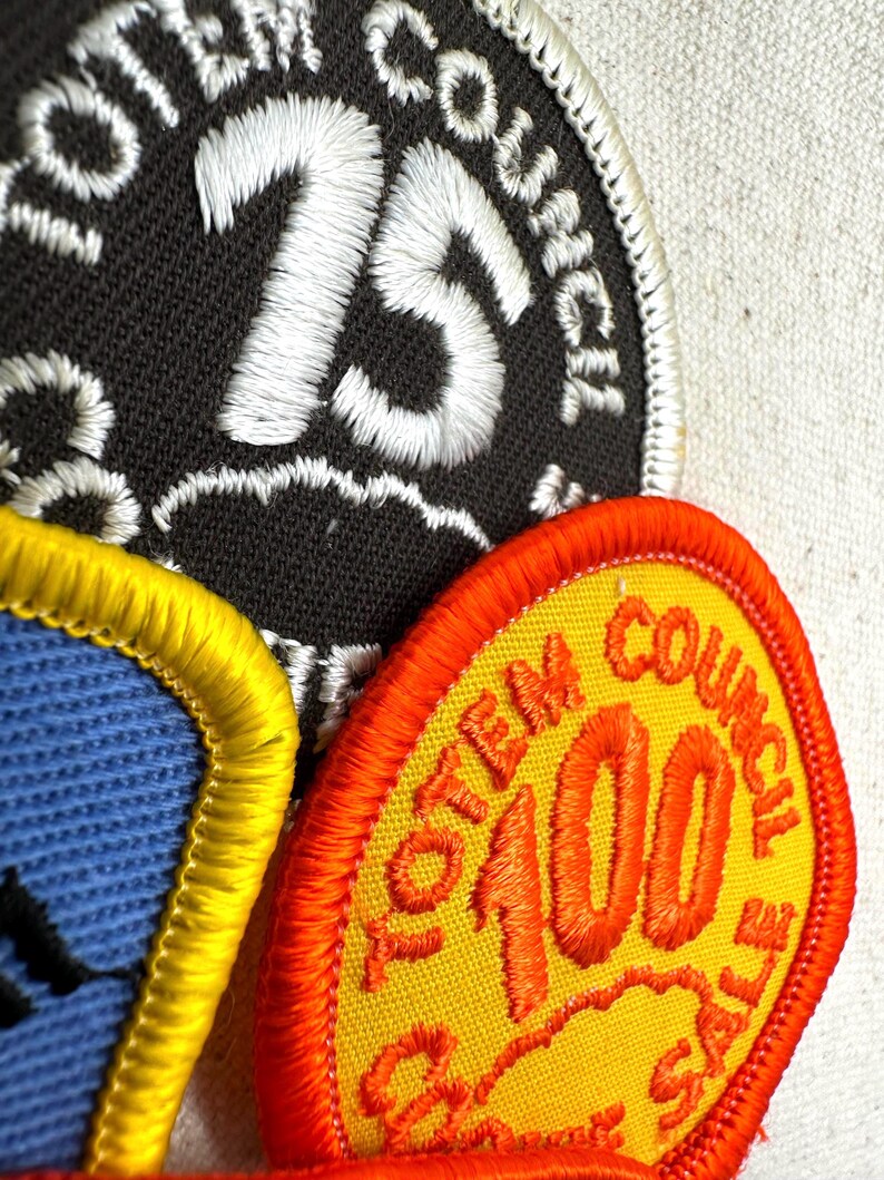 Vintage 1980-1981 Girl Scout Cookie Sale Patches – Totem Council (Washington State) - Sold separately bild 10