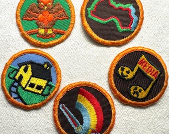 Vintage 1980s Girl Scout Brownie Pre-Try-It Patches – Southwest Connecticut Council – Sold Separately