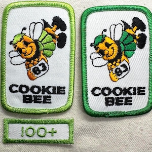 Vintage 1983 Girl Scout Cookie Sales Patch – Cookie Bee Theme - sold separately