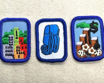 Vintage 1990s Girl Scout Patches – Retired Interest Project Patches – Cadette/Senior - Sold separately