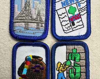 Vintage 1990s Girl Scout Patches – Retired Interest Project Patches – Cadette/Senior - Sold separately