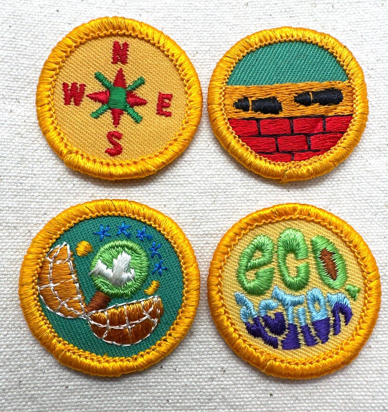 Vintage 1980-1999 Girl Scout Badges: RETIRED Junior Proficiency/merit ...