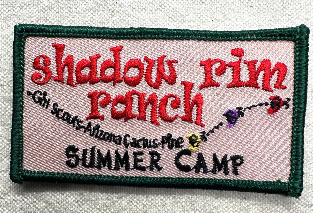Shadow Rim Ranch Camp Map Vintage 1980s Girl Scout Camp Patch – Shadow Rim Ranch Summer Camp ...