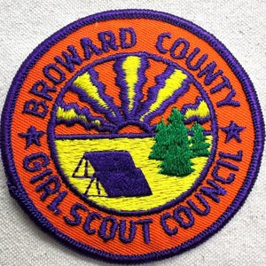Vintage Girl Scout Council Patch: Broward County GS Council (obsolete) - Florida