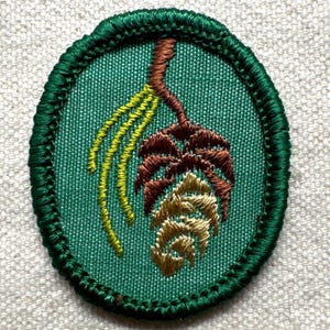 Vintage Troop Crest: Girl Scout Uniform Patch - Pine Cone - Sold separately 1960-1974 design