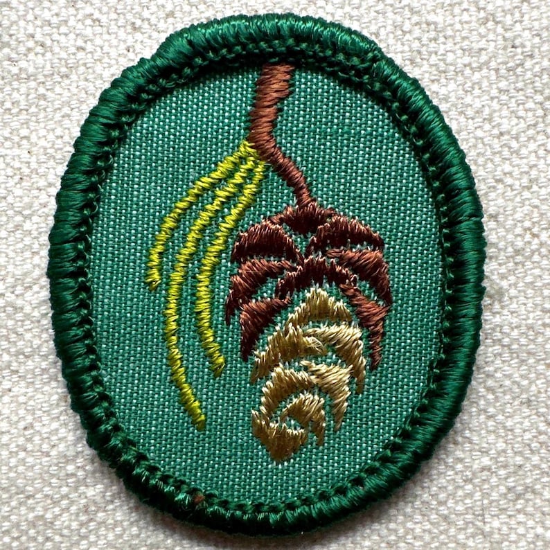 Vintage Troop Crest: Girl Scout Uniform Patch - Pine Cone - Sold separately 1960-1974 design