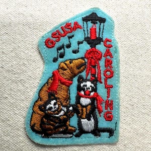 Vintage 1990s Girl Scout Fun Patches: Caroling, Hiking, Field trip - sold separately Caroling
