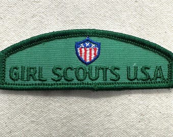Vintage 1970s Girl Scout Junior Uniform: GSUSA Identification Strip – RETIRED  style