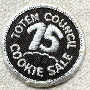 Vintage 1980-1981 Girl Scout Cookie Sale Patches – Totem Council (Washington State) - Sold separately Cookie Sale-75