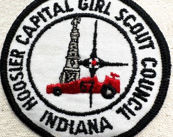 Vintage Girl Scout Council Patch: Hoosier Capital GSC (Indiana)