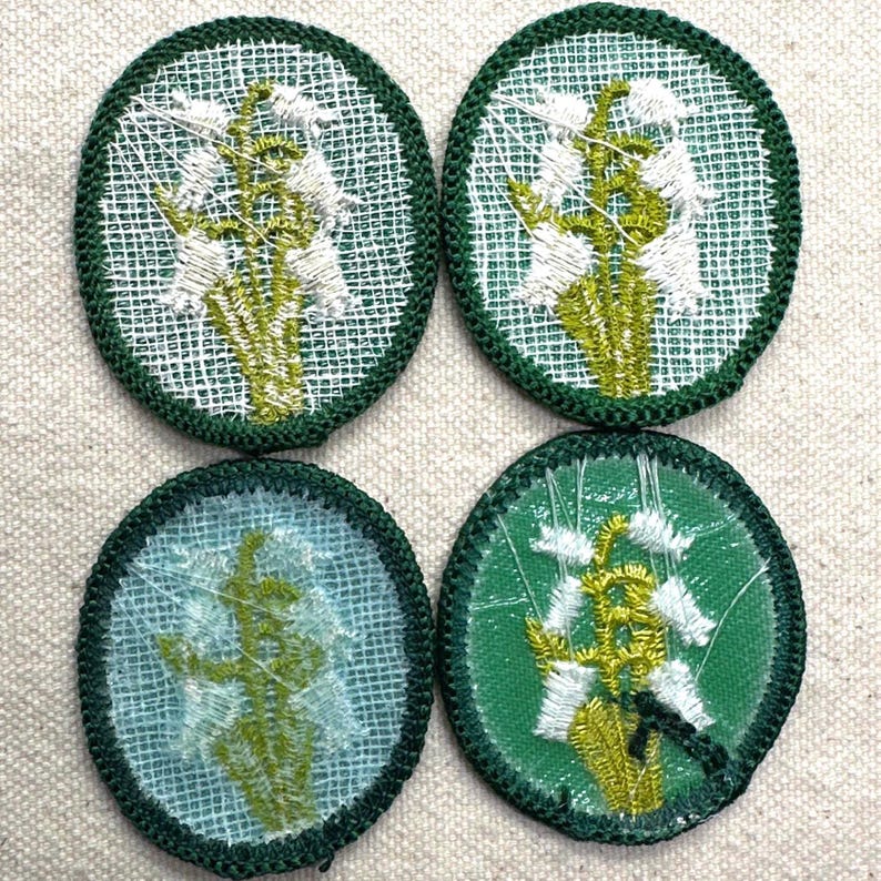 Vintage Troop Crest: Girl Scout Uniform Patch - Lily of the Valley - Sold separately bild 3
