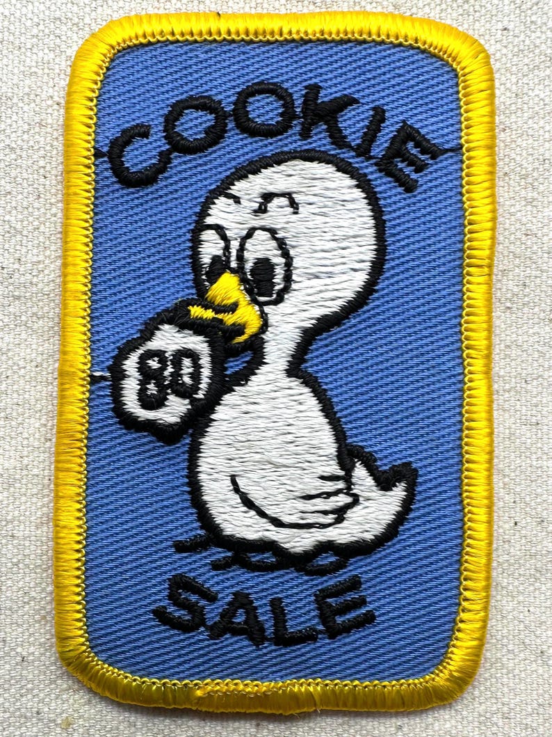 Vintage 1980-1981 Girl Scout Cookie Sale Patches – Totem Council (Washington State) - Sold separately 1980 Cookie Sale