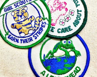 Vintage 1980s Girl Scout Patches:  Fall Product Sales – Sold separately
