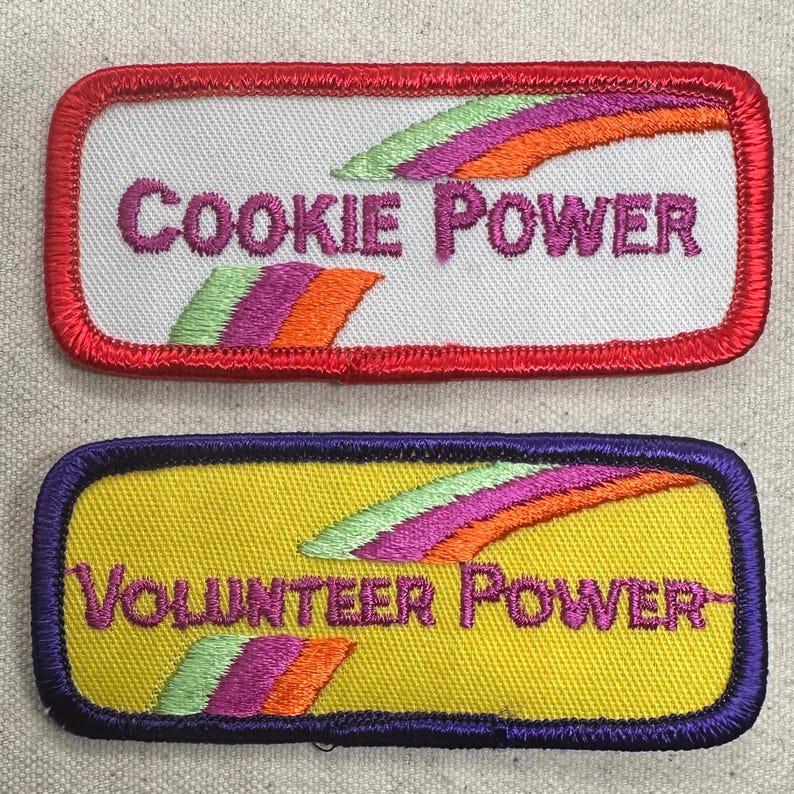 Vintage 1984 Girl Scout Cookie Sale Theme Patches: Burry Foods - Sold separately image 1