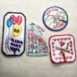 Vintage 1990s Girl Scout Fun Patches: Caroling, Hiking, Field trip - sold separately image 3
