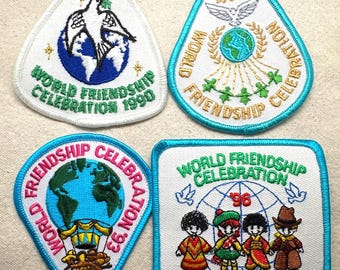 Vintage 1990s Girl Scout Program Patches – World Friendship Celebration - Sold separately
