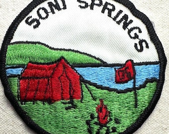 Vintage 1970s Girl Scout Camp Patch: Camp Runels, NH - Spar and Spindle Council