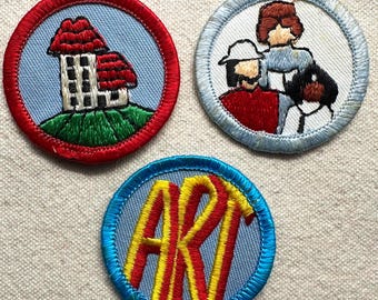Vintage 1980s Girl Scout Brownie Pre-Try-It Patches – Kickapoo Council (obsolete - Illinois) - Sold Separately