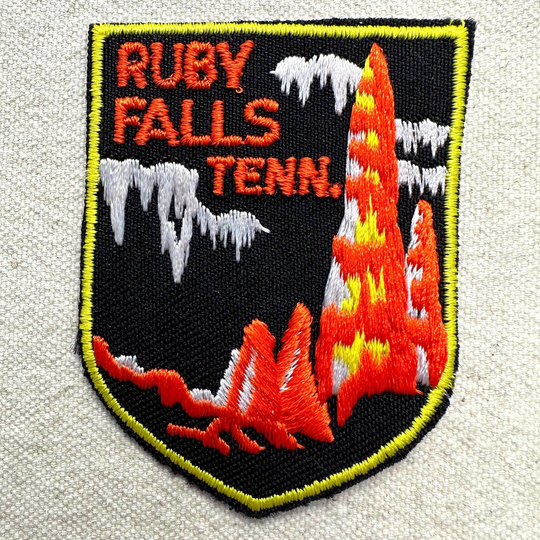 Vintage Travel Patch: Ruby Falls - Chattanooga, Tennessee - Etsy