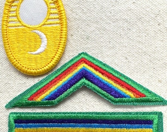 Vintage Girl Scout Uniform Patches: Bridge to Cadette - Bridge to Senior - From Dreams to Reality  - Sold Separately