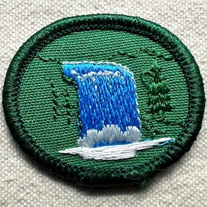 Vintage Girl Scout Patches: Troop Crests - Sold separately Waterfall
