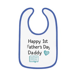 Personalized Father&#39;s Day Baby Bib | Cute Infant Bib | Baby Shower Gift | Unique Daddy Gift | New Dad Essentials