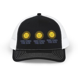 Sunshine Vibes Snapback Trucker Cap, Embroidered Cap, Summer Hat, Gift for Sun Lovers, Festival Essentials, Outdoor Activity Gear