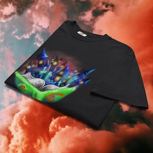 Toon World Shirt - Retro Y2K YuGiOh Streetwear - Airbrush Cartoon Buch T-Shirt - Lustiges Duell Monster Nostalgie Geschenk