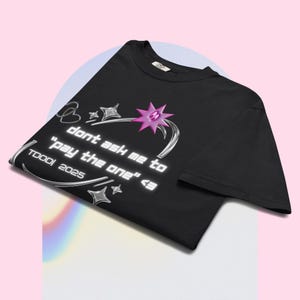 Camiseta "Don't Pay the One" - Camiseta meme de MTG Rhystic Study - Estética de chica gamer Bratcore Y2K - Camiseta divertida de Magic: The Gathering - Edh Commander