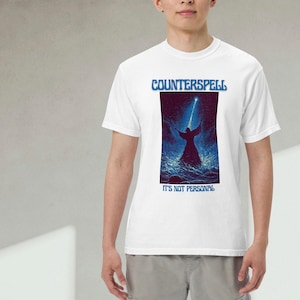 Wizard Spellcaster Shirt – Arcane Magic Tee – Counterspell Graphic Shirt – Mystic Fantasy TCG Top – Blue Magic Gamer Gift - TDOD MTG Apparel