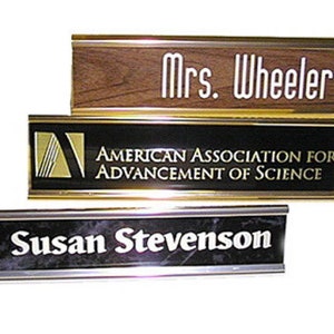 Engraved Desk Name Plate