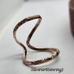 Trigger Finger Arthritis Rings, Open Mid Rings, Pure Copper ring, Healing Splint ring, copper Knuckle Ring, Unique Rings.