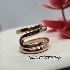 Copper Wrap Ring, Arthritis Ring ,Pain Healing Copper Jewellery, copper ring ,splint ring, Copper toe ring