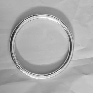 Solid 925 Sterling Silver Bangle Thick Heavy Silver Bangle Chunky Silver Bracelet Stackable Bangle Silver Handmade Bangle