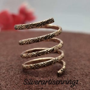 Pure Copper Wrap Ring, Arthritis Handmade overlap Ring ,Pain Healing Copper Jewellery, copper ring ,splint ring, Copper toe ring.