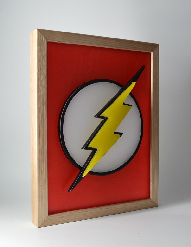 Flash Lightning Bolt Emblem Logo Symbol Justice league DC | Etsy
