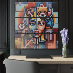 Vibrant Triptych Acrylic Prints - Modern Art Decor for Home, Stylish Wall Art, Unique Gift, Colorful Artwork, Living Room Decor