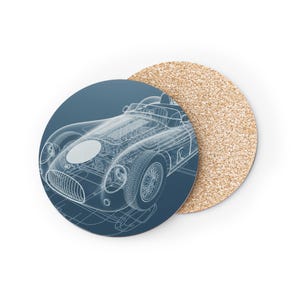 Classic Car Coasters, Vintage Car Coaster Set, Automotive Decor for Gearheads, Unique Gifts for Car Lovers, Retro Drink Coasters