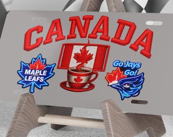 Make-upbord met Canada Hockey-embleem | Maple Leafs Blue Jays-logo's Canadese vlag