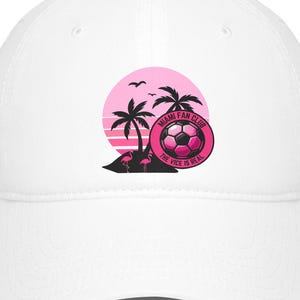Miami Vice Pink Sunset Baseball Cap | Soccer Fan Club Florida Dad Hat
