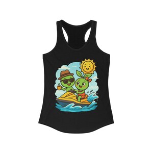 Watermelon Graphic Racerback Tank Top: Summer Vacation Outfit