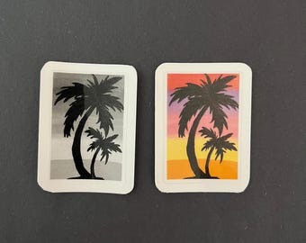 Atardecer de palmeras