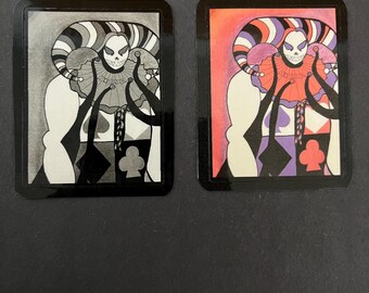 Dark Jester: Pegatina para portátil misteriosa y atrevida