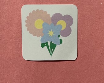 Ramo de flores: Pegatina de jardín floral